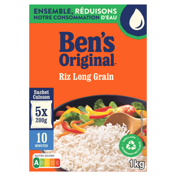Image de Riz Sachet Cuisson Long Grain 10 min BEN'S ORIGINAL sachet cuisson 5x200g