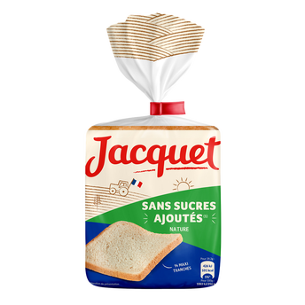 Image de Pain de mie Maxi Tranches Nature Sans Sucres Ajoutés JACQUET - x14