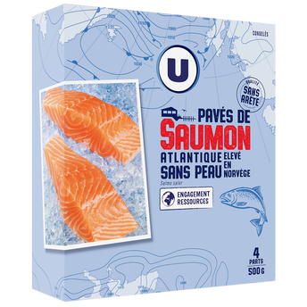 Image de U
Pavés de saumon sans peau