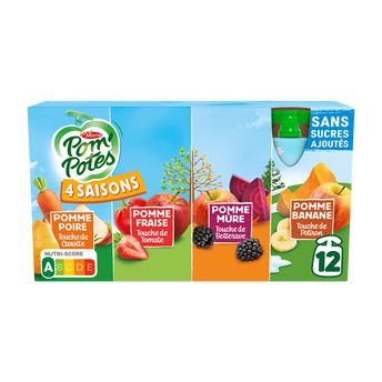 Image de Compotes Gourdes de fruits & légumes POM'POTES