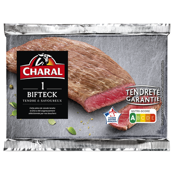 Image de Viande Bovine Bifteck *** à griller CHARAL - 1 pièce 140 g