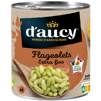 Image de Flageolets verts extra-fins D'AUCY - Boîte