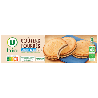 Image de U BIO
Gâteaux Goûters bio fourrés chocolat au lait