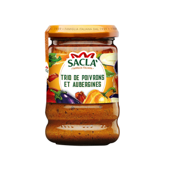 Image de Sauce aux poivrons et aubergines SACLA