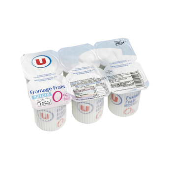 Image de U
Fromage blanc frais nature, 0%MG