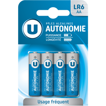 Image de U
Piles Autonomie LR6/AA - 4