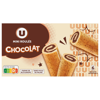 Image de U
Gâteau Mini roulé au chocolat paquet de