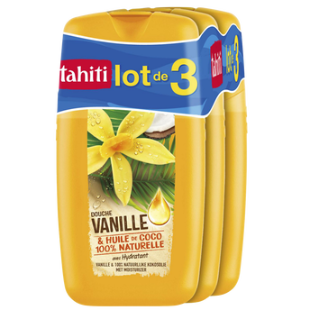 Image de Gel douche vanille & huile de coco TAHITI lot
