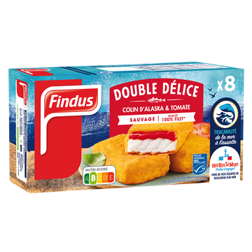 Findus Double Délice Colin D'alaska Tomate Findus X8 - 600g