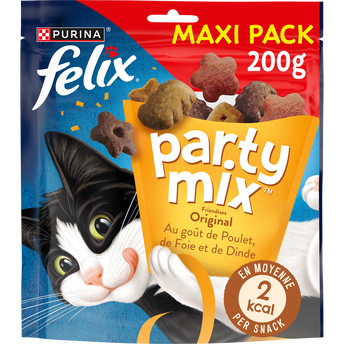Image de Friandises pour chat Party Mix Original Poulet, Foie, Dinde FELIX