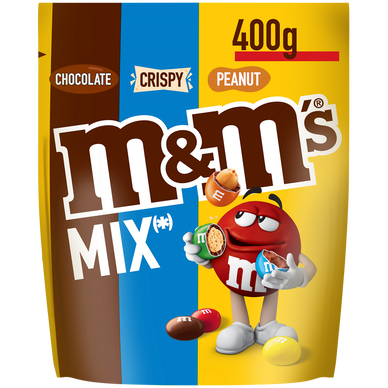 Bonbons chocolat cacahuète M&M's Mix, 400g - Super U, Hyper U, U