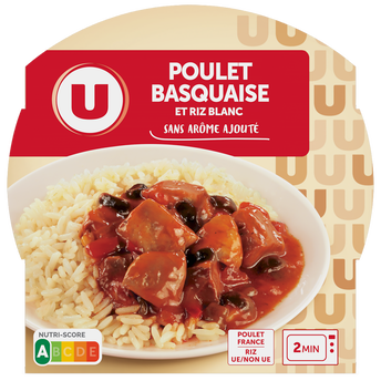 Image de U
Poulet basquaise et riz blanc micro-ondable