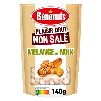Image de Mélange non salé  amandes, noix, cajous, noisettes BENENUTS Plaisir brut