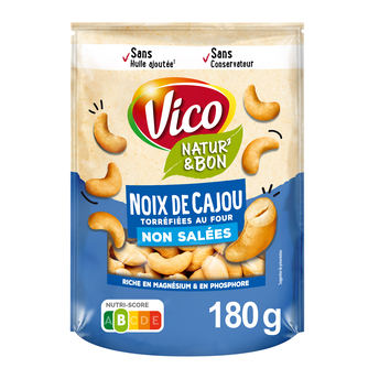 Image de Biscuits apéritifs Natur'& bon noix de cajou naturelles non salées VICO st
