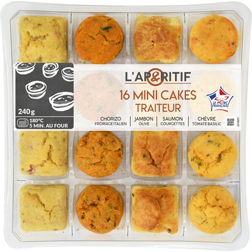 Mix Buffet Mini Cakes Traiteur Mix Buffet X16 240g