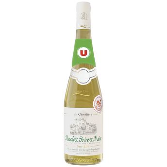 Image de U
Vin blanc AOP Muscadet Sèvre et Maine sur lie La Chatelière