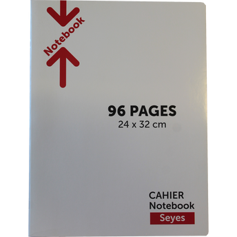 Image de Cahier piqure 24x32 96p grands carreaux - PRIX