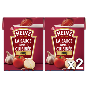 Image de Sauce tomate cuisinée à l'ail et aux oignons HEINZ
