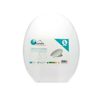 Image de Abattant wc, en polypropylène et charnières en plastique