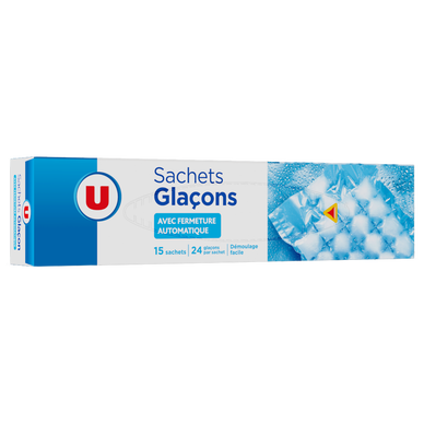 SACHET GLACONS 1KG - Super U, Hyper U, U Express 