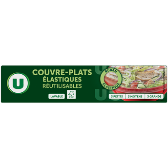 Image de U
Couvre-plats élastiques réutilisables, x9