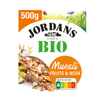 Image de Céréales spécial fruits Muesli BIO JORDAN'S, boîte de
