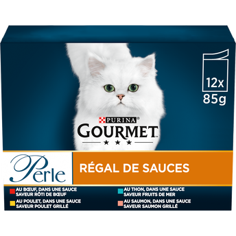 Image de Sachets fraîcheur pour chat PERLE Régal de Sauces GOURMET