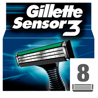 Image de Lames pour rasoir masculin Sensor 3 Systeme GILLETTE