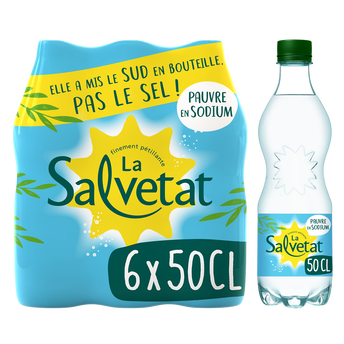 Image de Eau gazeuse minérale naturelle pauvre en sodium SALVETAT