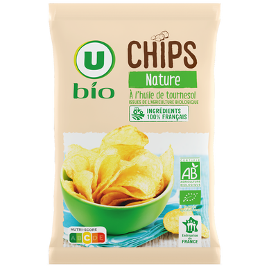 Chips nature bio sachet de 125g - Super U, Hyper U, U Express