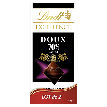 Excellence Excellence Noir 70% Doux Lindt 2x100g