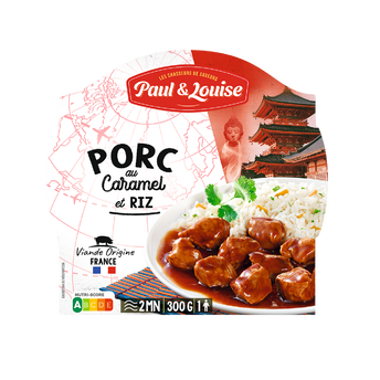Image de Porc au caramel et son riz PAUL&LOUISE barquette