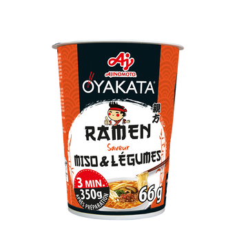 Image de Ramen miso et légumes OYAKATA en cup