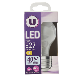 Image de U
Ampoule led ronde 40W E27 - Opaque