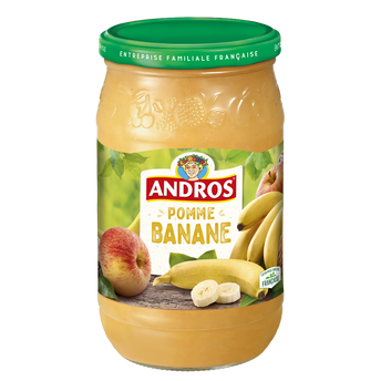 Image de Compote à la pomme et banane ANDROS, bocal de
