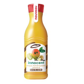 Image de Jus réfrigéré mangue fruit de la passion pomme et twist vanille INNOCENT bouteille