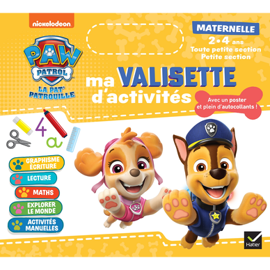 Ma valisette d'activités Maternelle TPS et PS Pat'Patrouille 2 à 3 ans