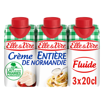 Image de Crème UHT entière 30%mg ELLE & VIRE - brique