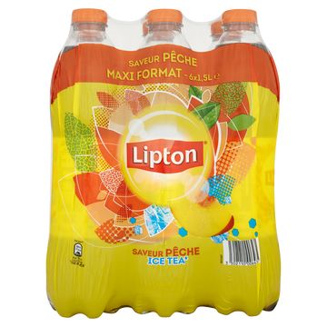 Lipton Ice Tea À La Pêche Pet 6x1,5litre Maxi Format