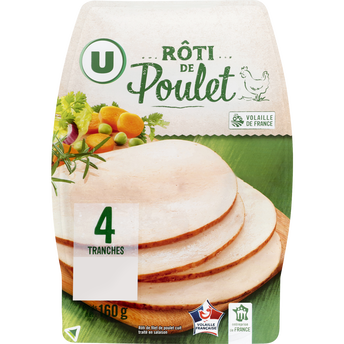 Image de U
Rôti de Poulet - x4 tranches