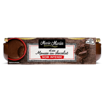 Marie Morin Mousse Au Chocolat Noir Intense Marie Morin - 2 Pots De 100g