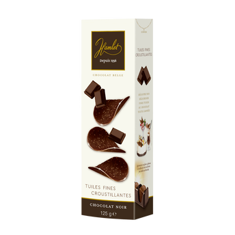 Image de Boite tuiles chocolat noir HAMLET