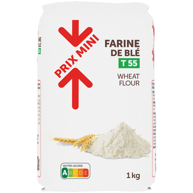 Farine de blé T55 PRIX MINI - 1kg - Super U, Hyper U, U Express 