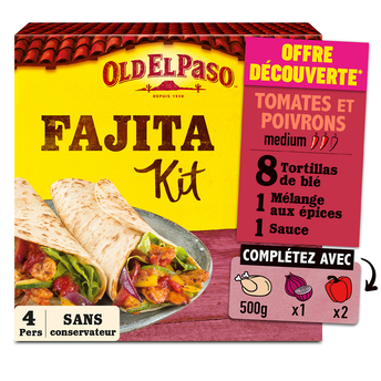 Image de Kit fajitas tomate poivron OLD EL PASO 500g offre