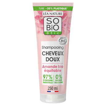 Image de Shampooing cheveux doux lait amande et protéines riz SO BIO