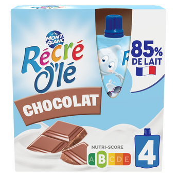Image de Goûter laitier Gourdes Chocolat RÉCRÉ O'LÉ