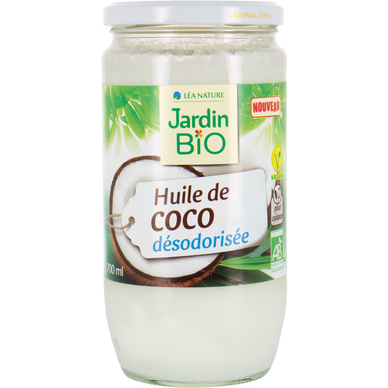 Huile de coco désodorisée - Jardin bio - 700 ml