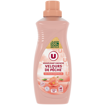Image de U
Adoucissant concentré velours de pêche  60 lavages soit
