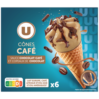 Image de U
Cones glacés café - x6