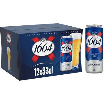 Image de Bière blonde 1664, 5,5° - Canettes